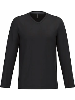 K 358 Pánské tričko do V s dl. rukávem model 22507718 black - Kariban