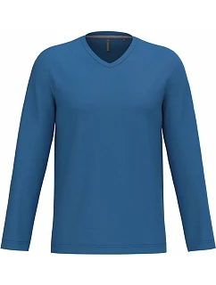 K 358 Pánské tričko do V s dl. rukávem model 22507834 light royal blue - Kariban