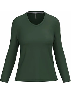 K 382 Dámské tričko do V s dl. rukávem model 22508363 forest green - Kariban
