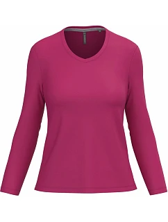 K 382 Dámské tričko do V s dl. rukávem model 22508402 fuchsia - Kariban