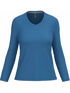 K 382 Dámské tričko do V s dl. rukávem model 22508422 light royal blue - Kariban