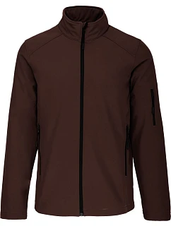 K 401 Pánská 3vrstvá softshellová bunda model 22508736 chocolate - Kariban