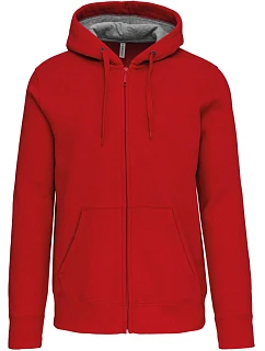 K 444 Mikina s kapucí z těžké bavlny model 22509282 red - Kariban