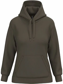 K 473 Dámská mikina s kapucí model 22430988 dark khaki - Kariban