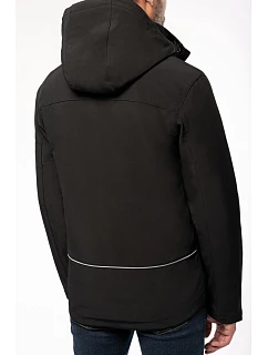 Kariban K 650 Pánská 3-vrstvá softshellová parka s kapucí 20.K650 navy