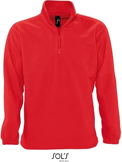 SOL'S Ness Fleecová mikina s 1/2 zipem model 22521540 red