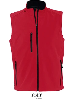 SOL'S Men Pánská 3-vrstvá softshellová vesta pepper red model 22523144