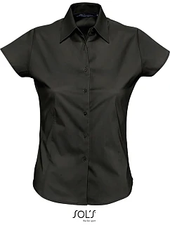 SOL'S Elastická halenka s krátkým rukávem black model 22519396
