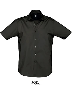 SOL'S Elastická košile s krátkým rukávem black model 22460348