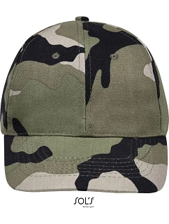 SOL'S 6 panelová baseballová kšiltovka camo model 22460857