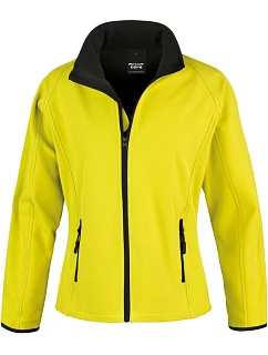 R Dámská 2vrstvá softshell bunda "Printable" 30. yellow/black model 22428111 - Result