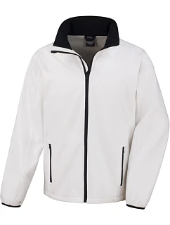 R Pánská 2vrstvá softshell bunda "Printable" 30. white/black model 22428141 - Result