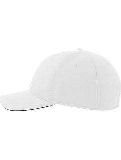 Atlantis Headwear Liberty Sandwich-S 6 panelová baseballová kšiltovka 33.0251 white/navy