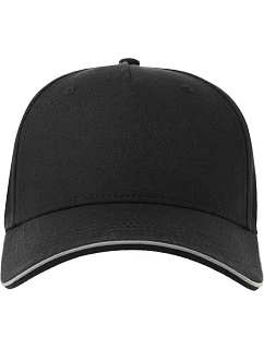 Atlantis Headwear Reflect-S 5 panelová baseballová kšiltovka 33.0254 black