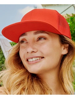 Atlantis Headwear Snap Mesh-S 6 panelová Trucker kšiltovka 33.0257 white/white