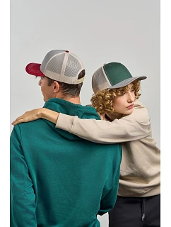 Atlantis Headwear Sonic-S 6 panelová Trucker kšiltovka 33.0259 grey melange/white