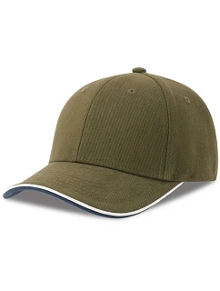 6 panelová sandwich  olive model 22450283 - Atlantis Headwear