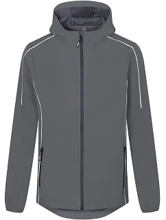 Pánská lehká 2vrstvá softshellová bunda 40. steel grey model 22517183 - Promodoro