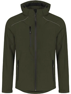 Pánská zimní softshellová bunda 40. khaki model 22517489 - Promodoro