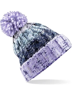B 486 Pletená čepice s bambulí  lavender model 22433398 - Beechfield