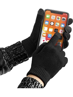 Beechfield B 490 Pletené rukavice na dotykový displej 53.0490 black
