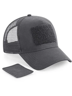 B 641 5 panelová kšiltovka Patch  graphite grey model 22433463 - Beechfield