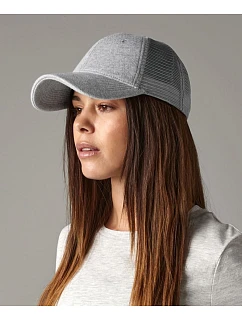 Beechfield B 678 6 panelová Trucker kšiltovka "Athleisure" 53.0678 black