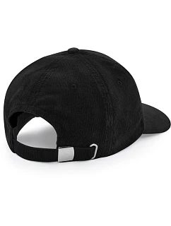 Beechfield B 682 6 panelová kšiltovka "Heritage Cord Cap" 53.0682 black
