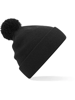B Dětská pletená čepice s bambulí 53. black model 22433270 - Beechfield