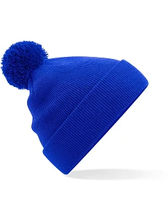 B Dětská pletená čepice s bambulí 53. bright royal model 22433278 - Beechfield