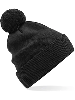 B Pletená bio čepice s bambulí 53. black model 22433302 - Beechfield
