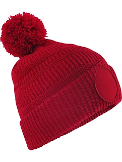B Pletená čepice Patch 53. classic red model 22452839 - Beechfield