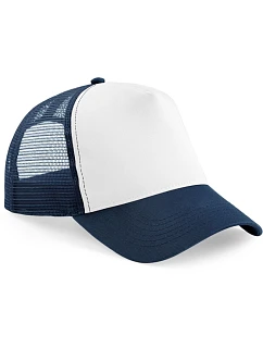 B Dětská 5 panelová kšiltovka Trucker 53. french navy/white model 22482129 - Beechfield