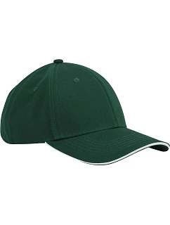 Beechfield B 820C 6 panelová kšiltovka EarthAware® 53.820C bottle green/white