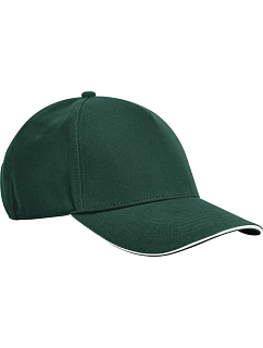 B 5 panelová kšiltovka sandwich EarthAware® 53. bottle green/white model 22411972 - Beechfield