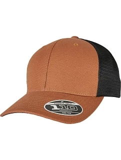 Flexfit 110ST 6 panelová Trucker kšiltovka "Canvas" 55.10ST toffee/black