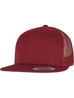 6006 5 panelová Trucker kšiltovka model 22482340 maroon - Flexfit