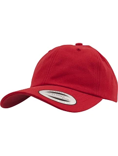 6 panelová bavlněná keprová kšiltovka red model 22482527 - Flexfit