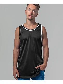 Build your Brand BY 009 Síťované tílko 56.0009 white/black