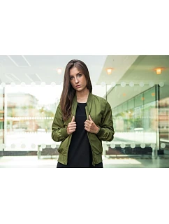 Build your Brand BY 044 Dámská bomber bunda 56.0044 dark olive