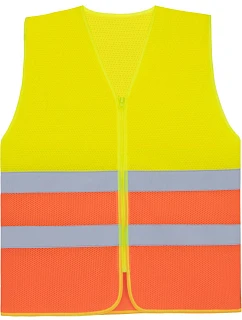 Korntex KXCMZ – Rhodes Hi-Vis síťovaná bezpečnostní vesta 76.XCMZ hi vis yellow/hi vis orange