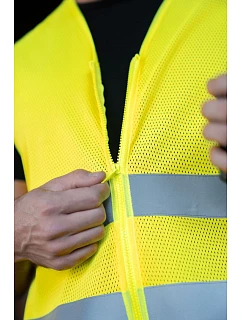 Korntex KXCMZ – Rhodes Hi-Vis síťovaná bezpečnostní vesta 76.XCMZ hi vis yellow
