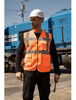 Korntex KXEXQ – Athens Hi-Vis multifunkční vesta 76.XEXQ hi vis orange