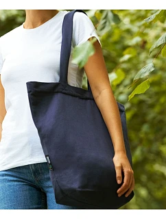 Neutral O 90053 Taška z bio fairtrade bavlny se zipem 77.0053 navy
