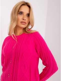 Sweter AT SW  ciemny różowy model 18955477 - FPrice