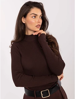 Sweter model 21389010 ciemny brązowy - FPrice
