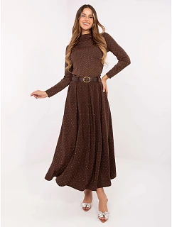 Spódnica DHJ SD  ciemny brązowy model 21441107 - FPrice