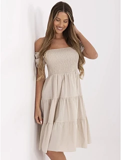 Sukienka MI SK model 21142059 beżowy - FPrice