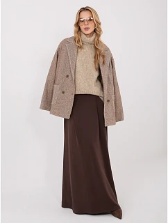 Spódnica MJ SD model 21782531 ciemny brązowy - FPrice
