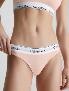 Dámske tangá Thong Modern Cotton 0000F3786E2NT svetlo ružové - Calvin Klein
